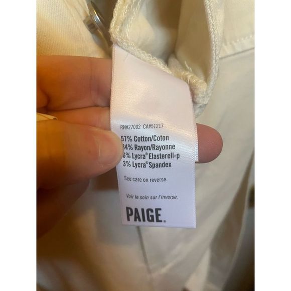 PAIGE Anessa Puff Sleeve Jumpsuit in Quartz Sand NWT size 10 - Picture 15 of 16